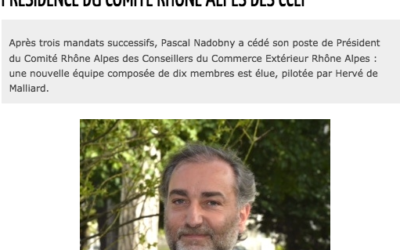 Herve de Malliard successed Mr. Nadobny at the CCFE RhĂ´ne-Alpes committe chair
